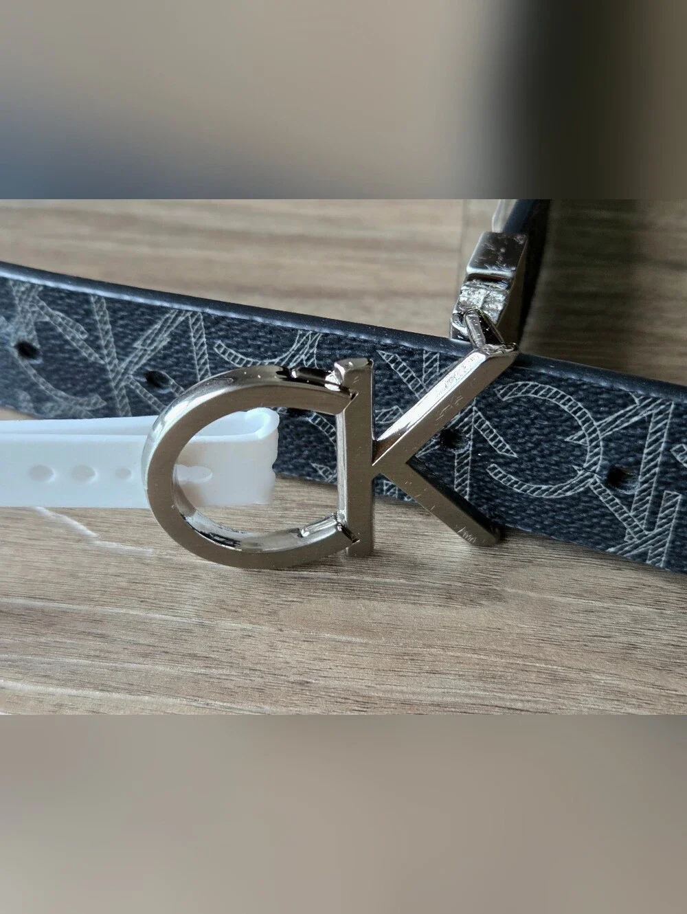 Vintage Calvin Klein Reversible Monogram Belt M Deadstock